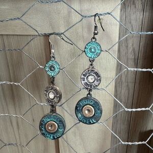 Unique Shotgun Shell Dangle Earrings